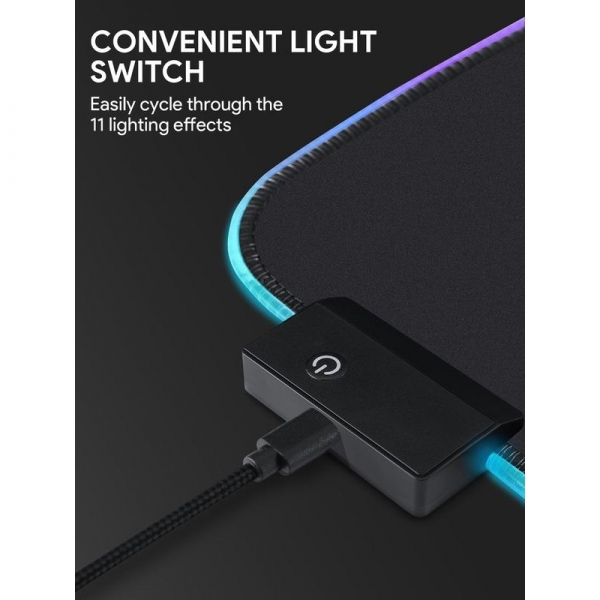 AUKEY RGB Oyun Fare Altl (Siyah)