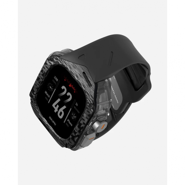 AULUMU Apple Watch Ultra 2 FKM Bumper Klf-Black 