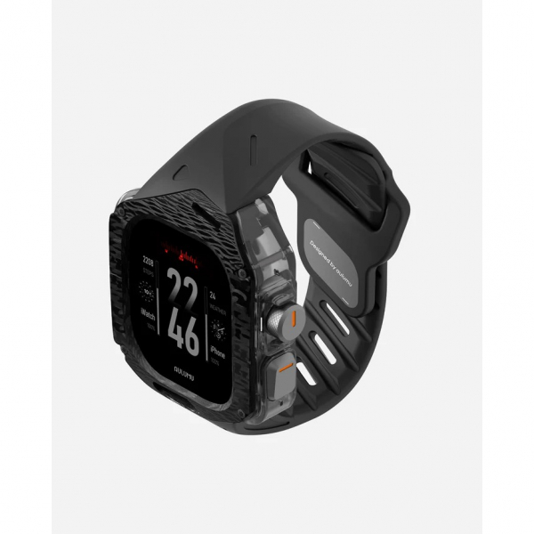 AULUMU Apple Watch Ultra 2 FKM Bumper Klf-Black 