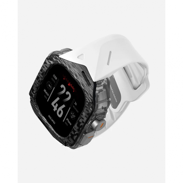 AULUMU Apple Watch Ultra 2 FKM Bumper Klf-White 