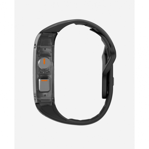 AULUMU Apple Watch Ultra 2 Titanyum Bumper Klf-Black 