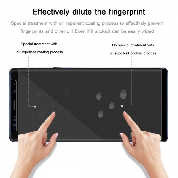 AVIDET Galaxy Note 9 Temperli Cam Ekran Koruyucu (Siyah)