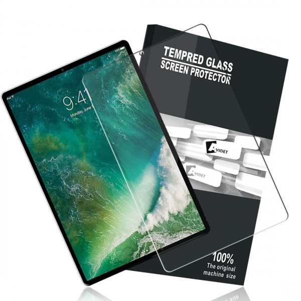 AVIDET iPad Pro Temperli Cam Ekran Koruyucu (12.9in)(2018)