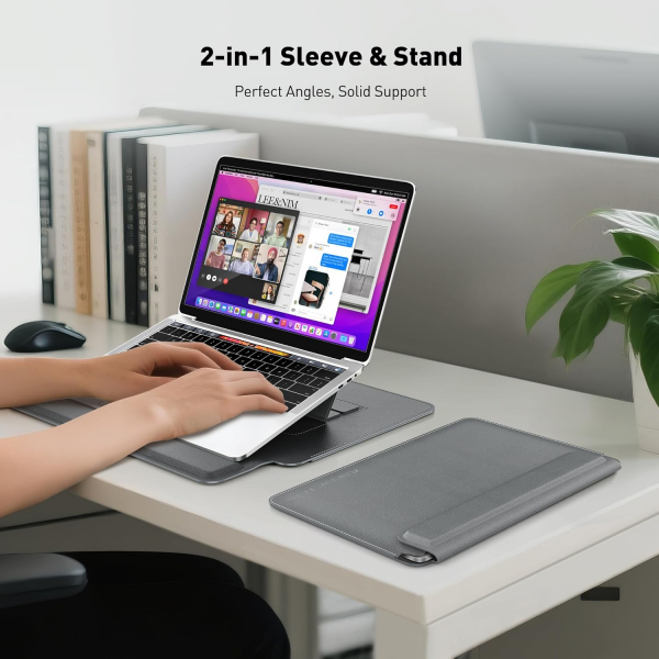 AboveTEK 2si 1 Arada Laptop Klf (13-14 in)-Grey