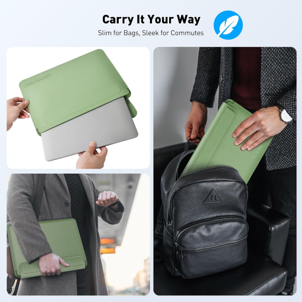 AboveTEK 2si 1 Arada Laptop Klf (13-14 in)-Sage Green