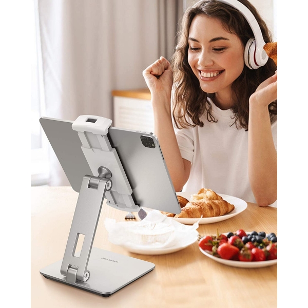 AboveTEK Kiosk Alminyum Telefon/Tablet Stand -Silver