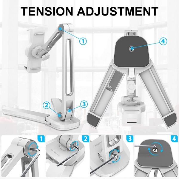 AboveTEK Highflex Tablet Stand-White