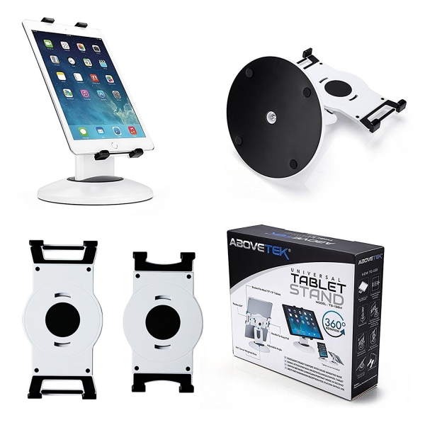 AboveTEK Kiosk Tablet Stand-White