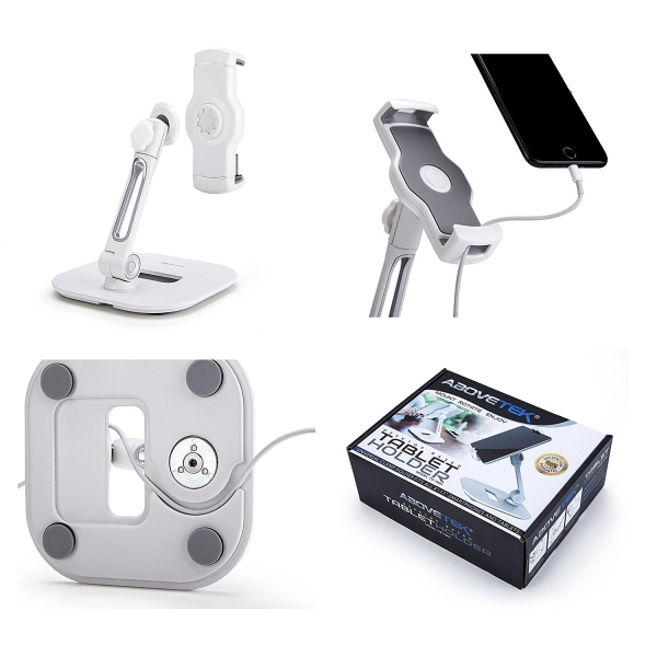 AboveTEK Stylish Telefon/Tablet Stand-White