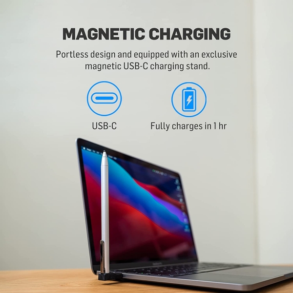 Adonit Dash 4 Stylus Kalem-Matte Silver