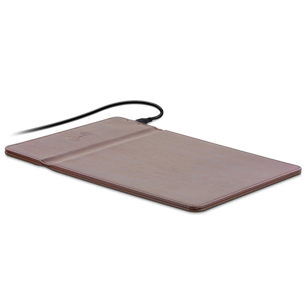 Aduro Kablosuz arj/Mouse Pad-Brown