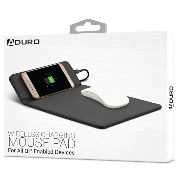 Aduro Kablosuz arj/Mouse Pad-Brown