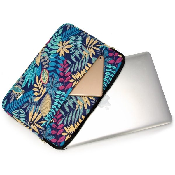 Aestee Kanvas Laptop antas (15.4 in)-Colorful Leaves  