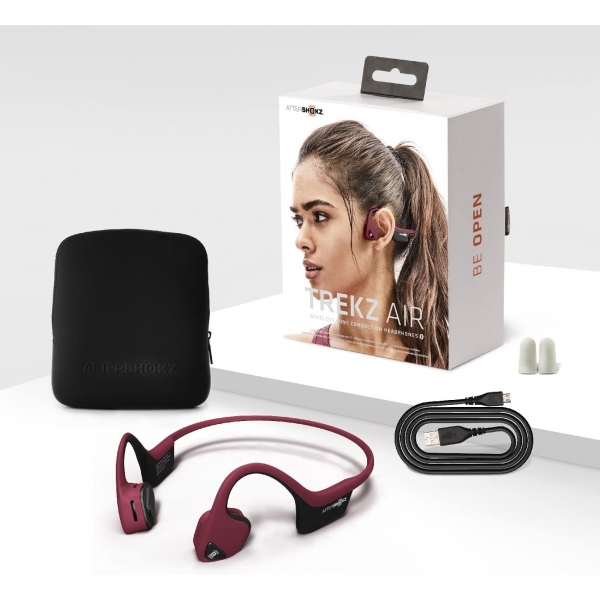 AfterShokz Air Open Ear Wireless Bone Ense Tipi Kulaklk-Canyon Red