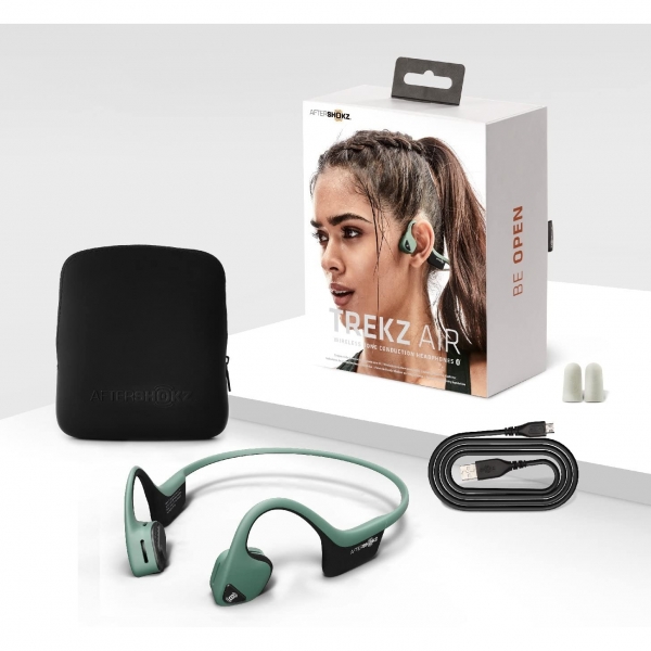 AfterShokz Air Open Ear Wireless Bone Ense Tipi Kulaklk-Forest Green