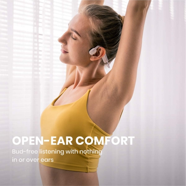 AfterShokz OpenMove Bone Ense Tipi Kablosuz Kulaklk-Alpine White