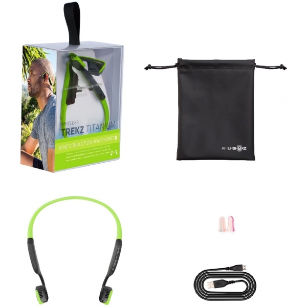 AfterShokz Titanium Wireless Bone Ense Tipi Kulaklk-Green