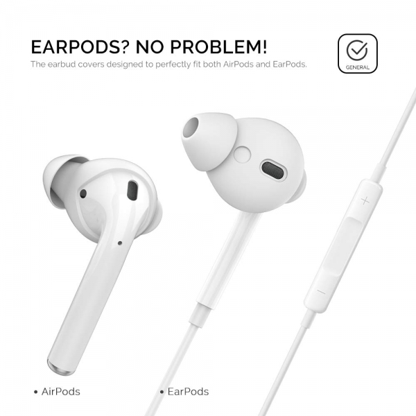 AhaStyle Apple AirPod Silikon Kulak Ucu (Small)-White