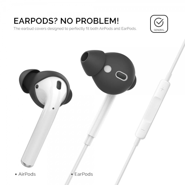 AhaStyle Apple AirPod Silikon Kulak Ucu (Small)-Black