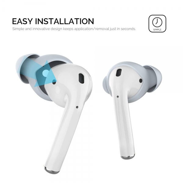 AhaStyle Apple AirPod Silikon Kulak Ucu (Small)-Light Blue