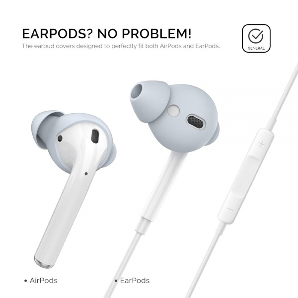 AhaStyle Apple AirPod Silikon Kulak Ucu (Small)-Light Blue