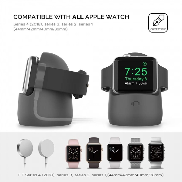 AhaStyle Apple Watch Silikon arj Stand-Dark Gray