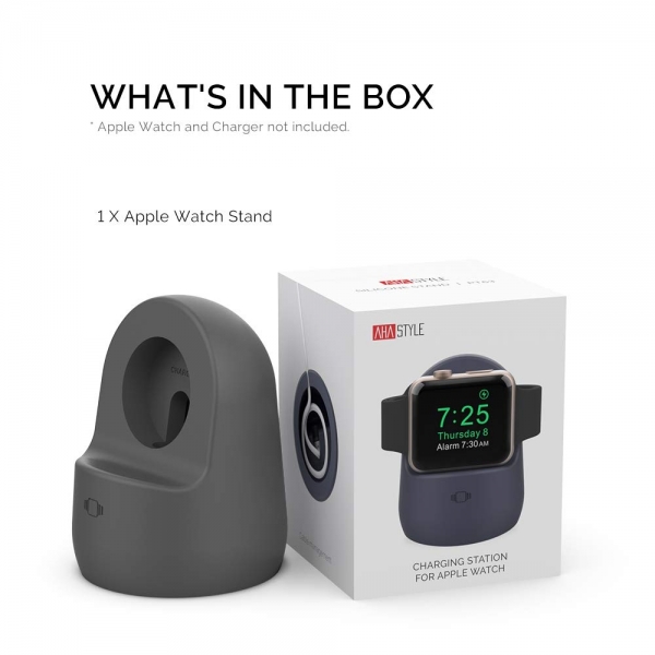 AhaStyle Apple Watch Silikon arj Stand-Dark Gray