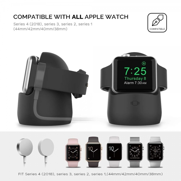 AhaStyle Apple Watch Silikon arj Stand-Black