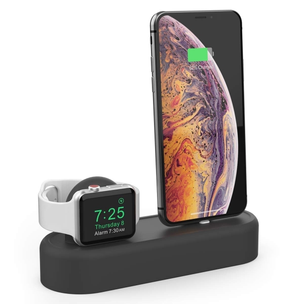 AhaStyle Apple Watch/iPhone Silikon arj Stand-Black