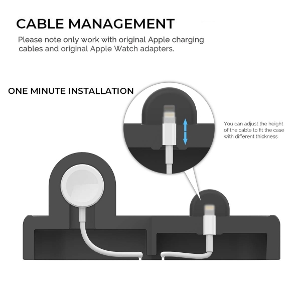 AhaStyle Apple Watch/iPhone Silikon arj Stand-Black
