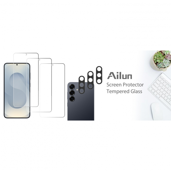 Ailun Samsung Galaxy S25 Ultra Ekran Koruyucu (3+3Adet)