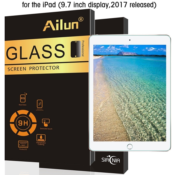 Ailun iPad 9.7 in Temperli Cam Ekran Koruyucu (2 Adet)