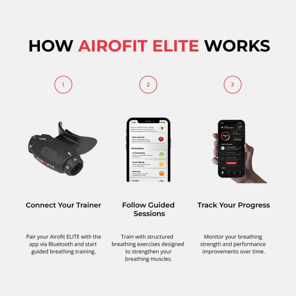 Airofit ELITE Ak�ll� Nefes Egzersiz Cihaz�