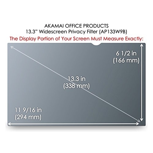 Akamai 13.3 in Laptop in Ekran Filtresi