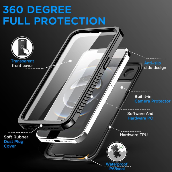 AlCase Apple iPhone 16e Su Geirmez MagSafe Klf 