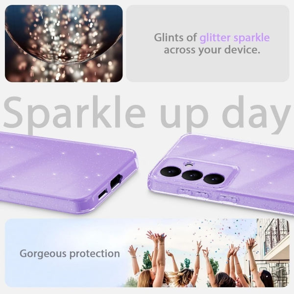 AlCase Galaxy S24 Glitter Klf -Purple 