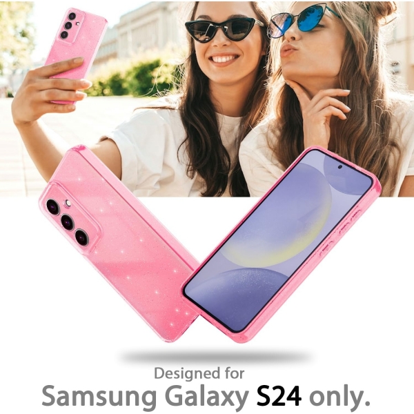 AlCase Galaxy S24 Glitter Klf -Pink 