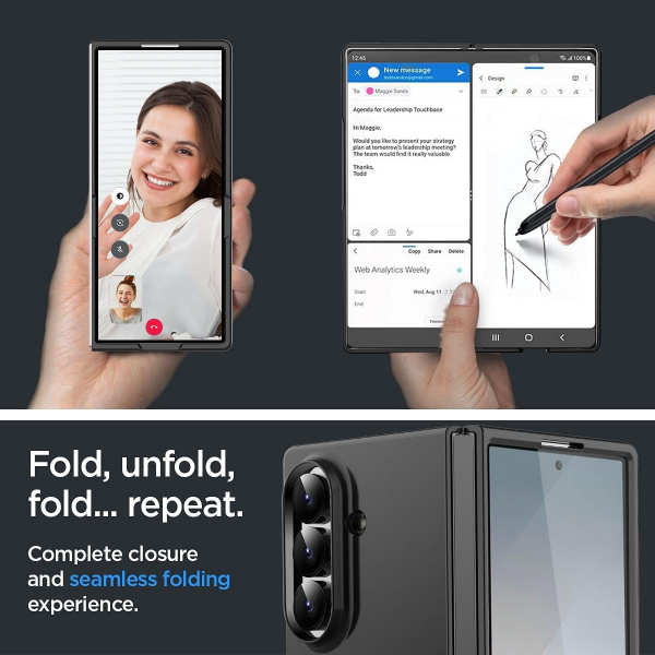 AlCase Samsung Galaxy Z Fold 7 Klf -Black 