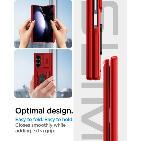 AlCase Samsung Galaxy Z Fold 7 Rugged Klf -Red