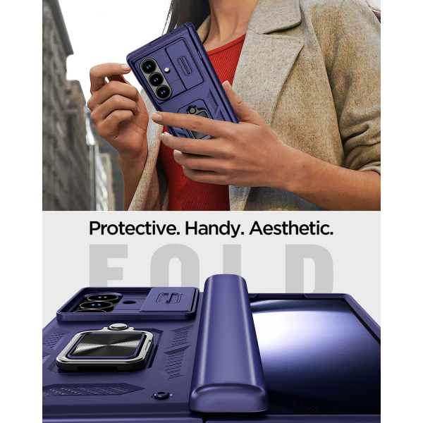 AlCase Samsung Galaxy Z Fold 7 Rugged Klf -Blue