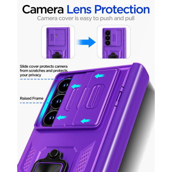 AlCase Samsung Galaxy Z Fold 7 Rugged Klf -Purple