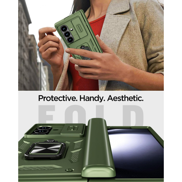 AlCase Samsung Galaxy Z Fold 7 Rugged Klf -Green