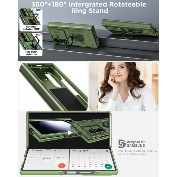 AlCase Samsung Galaxy Z Fold 7 Rugged Klf -Green
