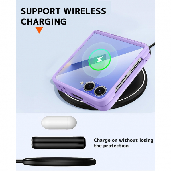 NINKI Samsung Galaxy Z Flip 7 MagSafe Klf-Purple