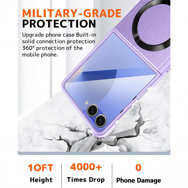 NINKI Samsung Galaxy Z Flip 7 MagSafe Klf-Purple