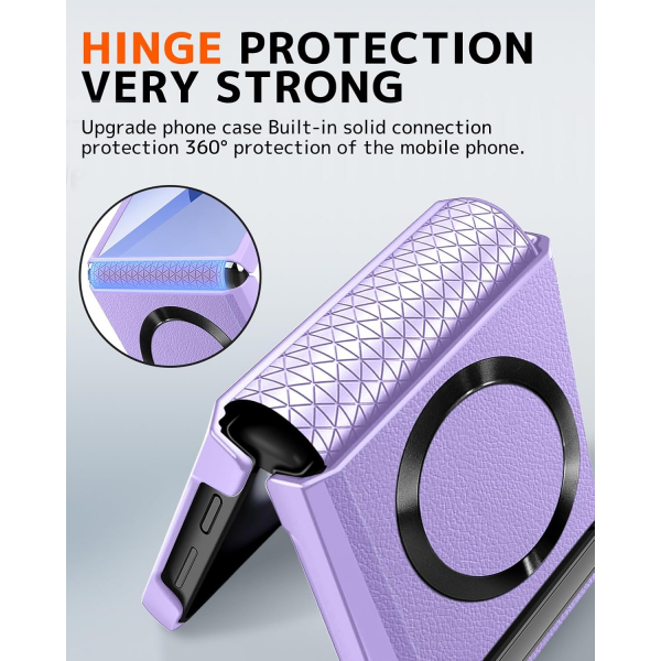 NINKI Samsung Galaxy Z Flip 7 MagSafe Klf-Purple