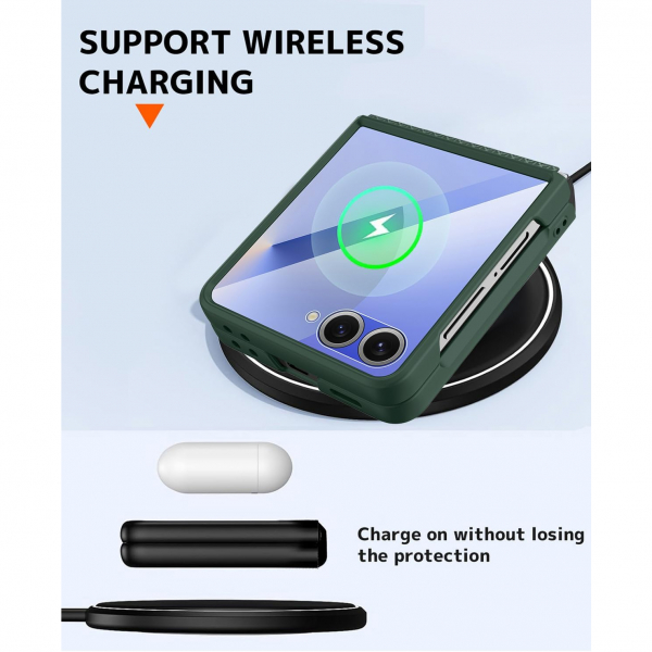 NINKI Samsung Galaxy Z Flip 7 MagSafe Klf-Green