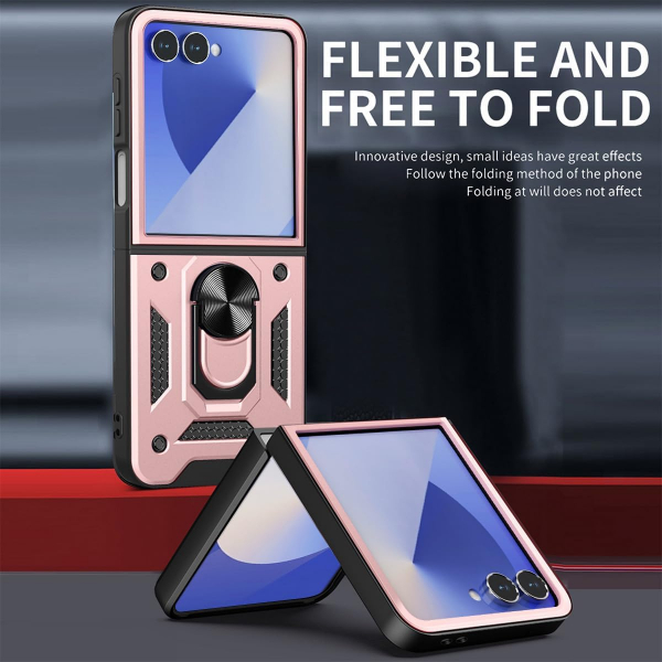 AlCase Samsung Galaxy Z Flip 7 Kickstandl Klf-Pink
