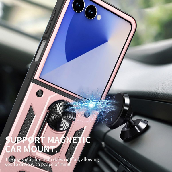 AlCase Samsung Galaxy Z Flip 7 Kickstandl Klf-Pink