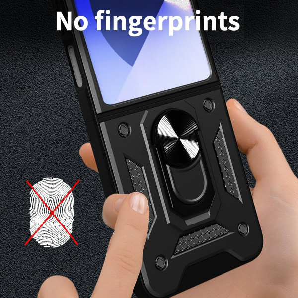 AlCase Samsung Galaxy Z Flip 7 Kickstandl Klf-Black